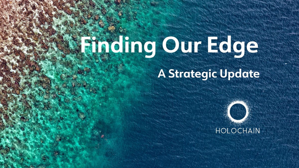 Finding Our Edge: A Strategic Update - Holochain Blog